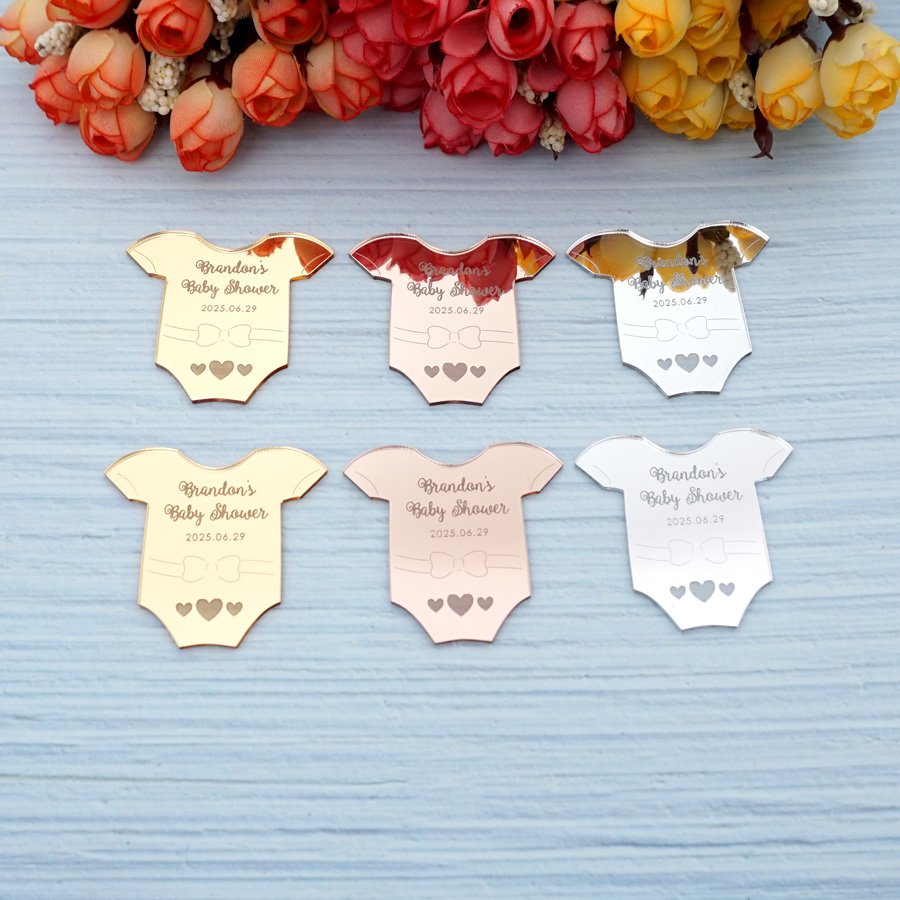 Baby Clothing Tags - Custom Baby Shirt Tag Acrylic Mirror