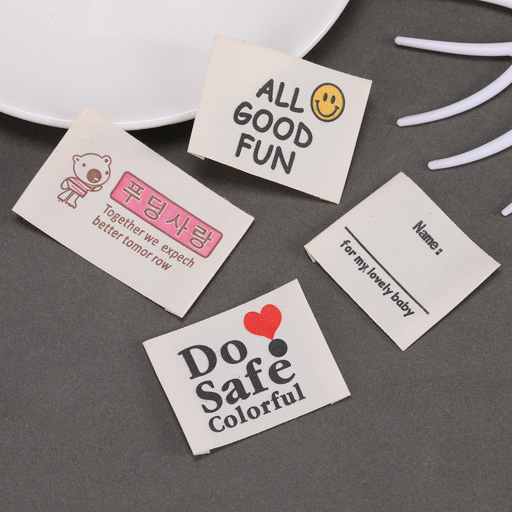 Baby Clothing Tags - Custom Printed Private Logo Labels Sew