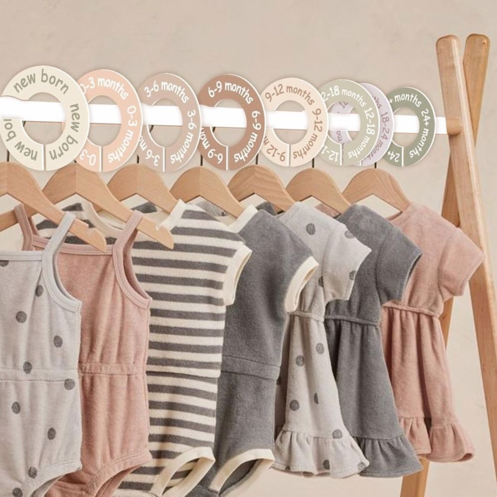 Baby Clothing Tags - 68/9Pcs Organizing Hangers Baby Clothing Size