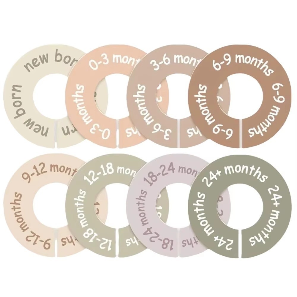 Baby Clothing Tags - 68/9Pcs Organizing Hangers Baby Clothing Size