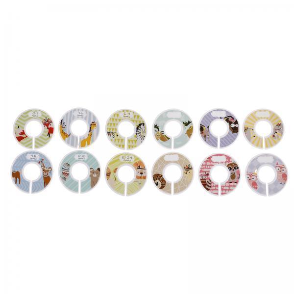 Baby Clothing Tags - Blank Round Clothing Size Divider Tags