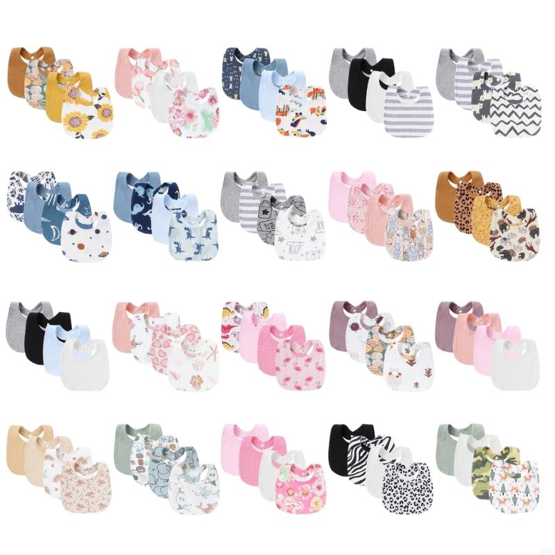 A5YC Pack of 4pcs Baby Burp Cl - Printed Bibs Pack review and price