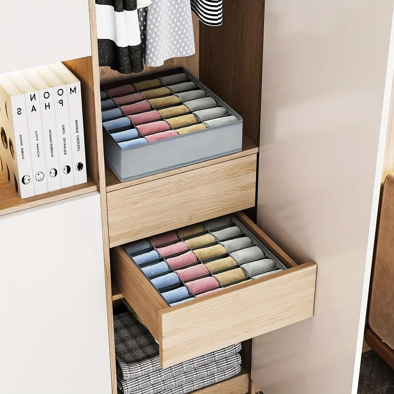 1pc Fabric Storage Box with 24 - Baby Clothing Storage review and price