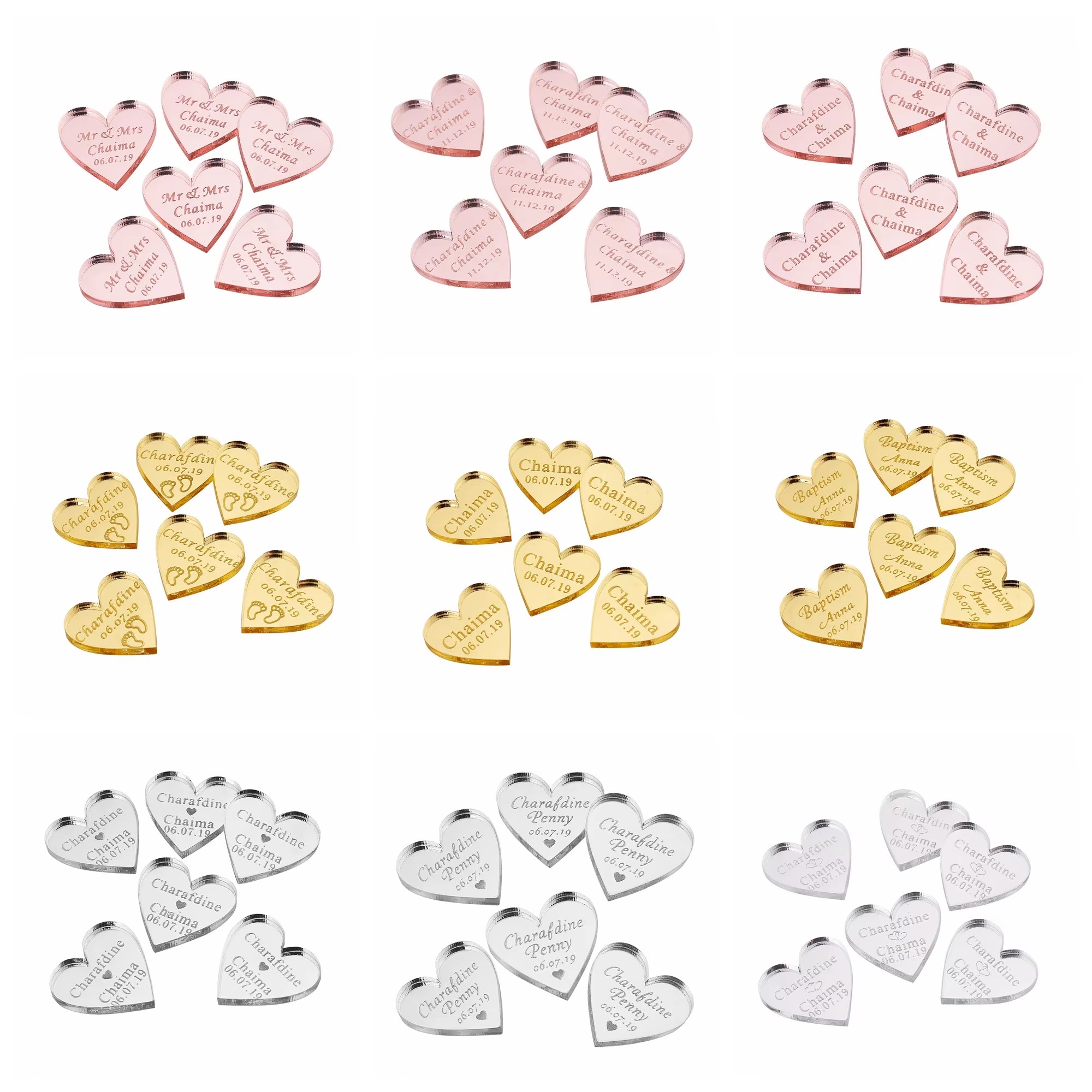 20/50/100Pcs Personalized Acry - Baby Clothing Tags review and price