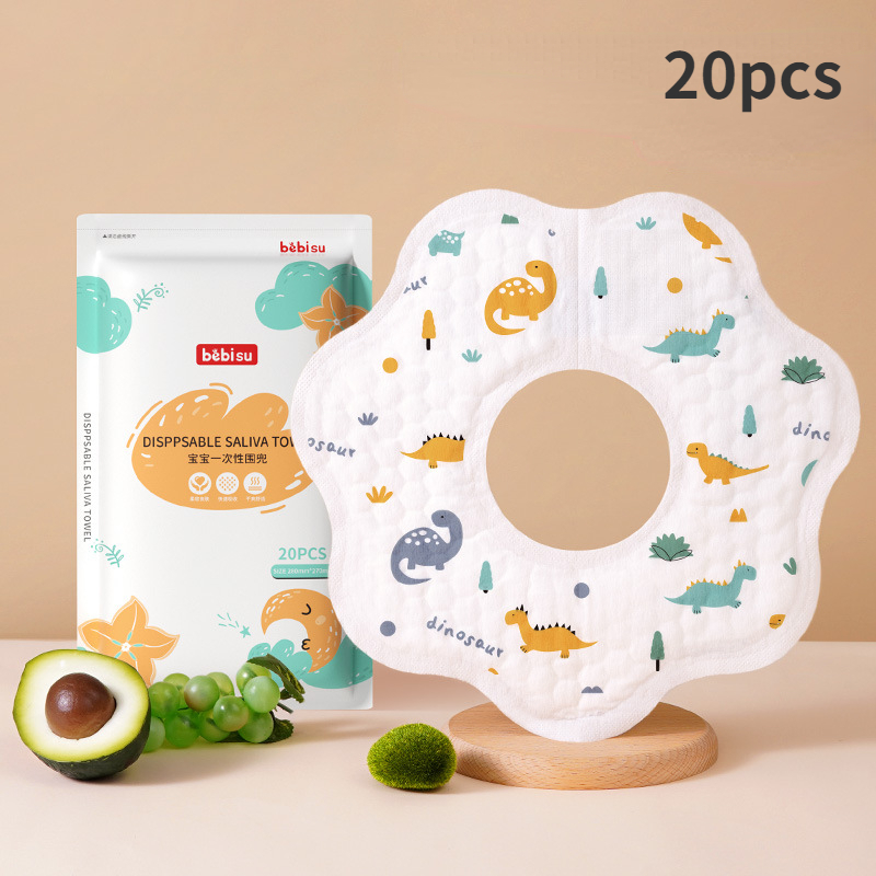 Disposable Baby Bib 20pcs/pack - Printed Bibs Pack review and price