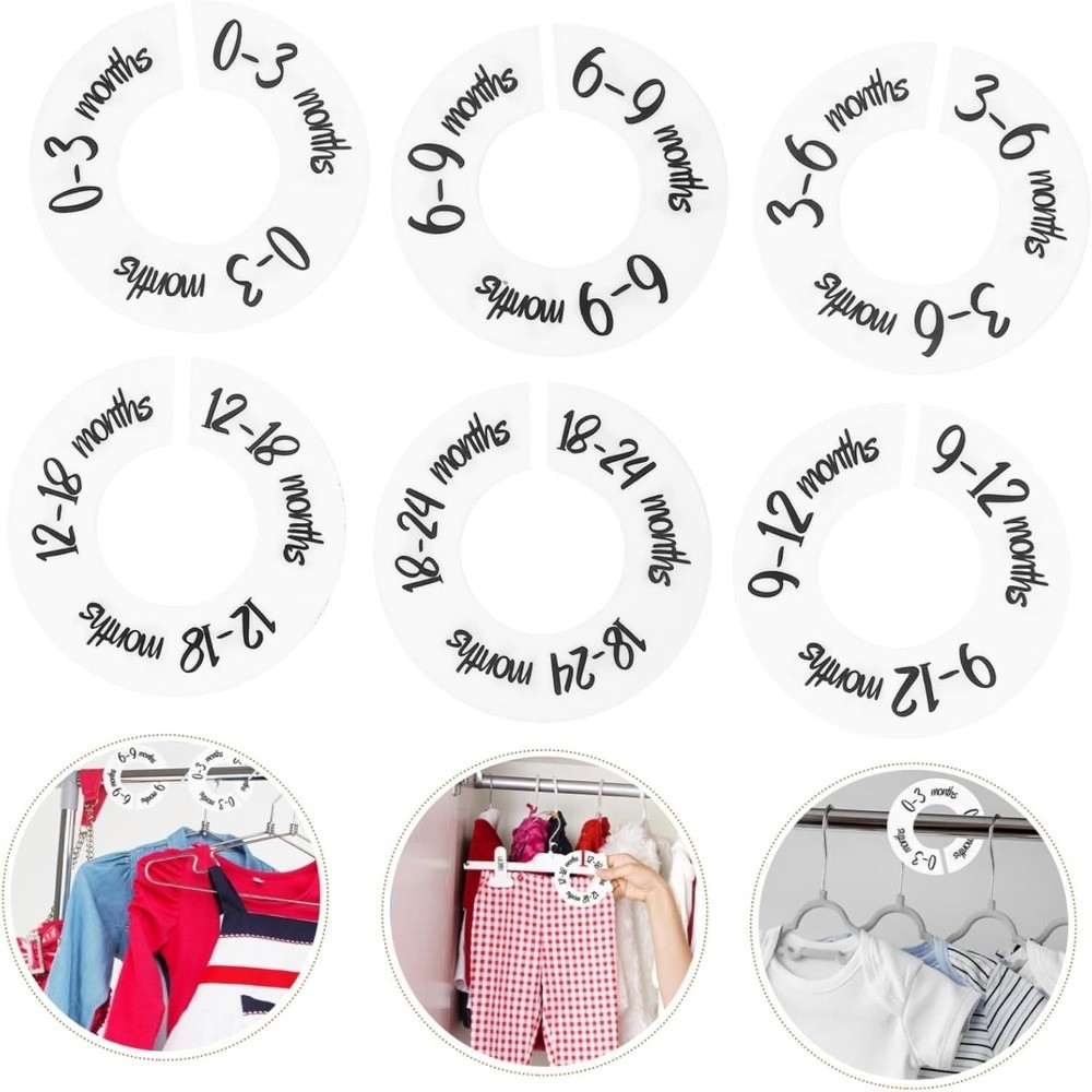 68/9Pcs Organizing Hangers Bab - Baby Clothing Tags review and price