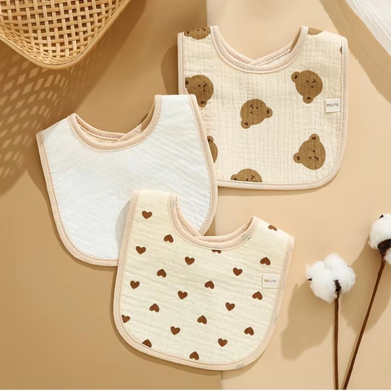 7pcs/pack Cartoon Print Baby B - Printed Bibs Pack review and price