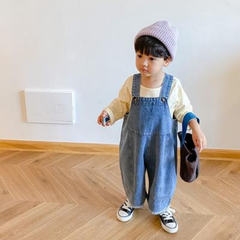 Autumn New Children's Loose Wi - Baby Overall Denim review and price