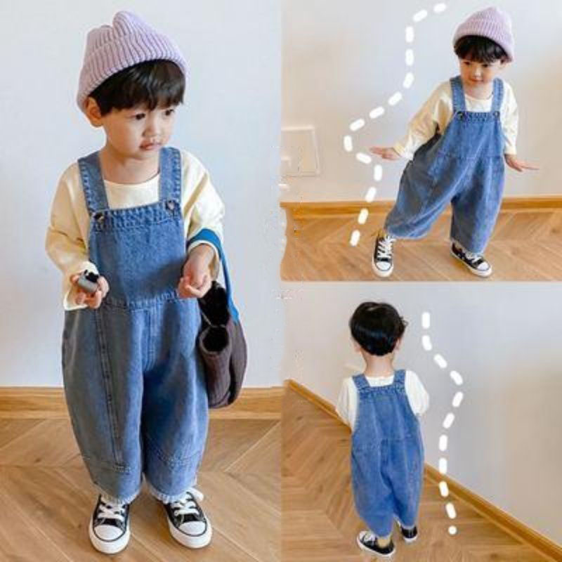Autumn New Children's Loose Wi - Baby Overall Denim review and price