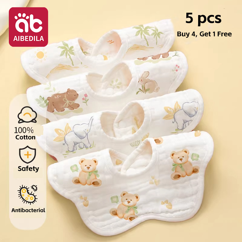 5-Pack Baby Muslin Bandana Bib - Printed Bibs Pack review and price