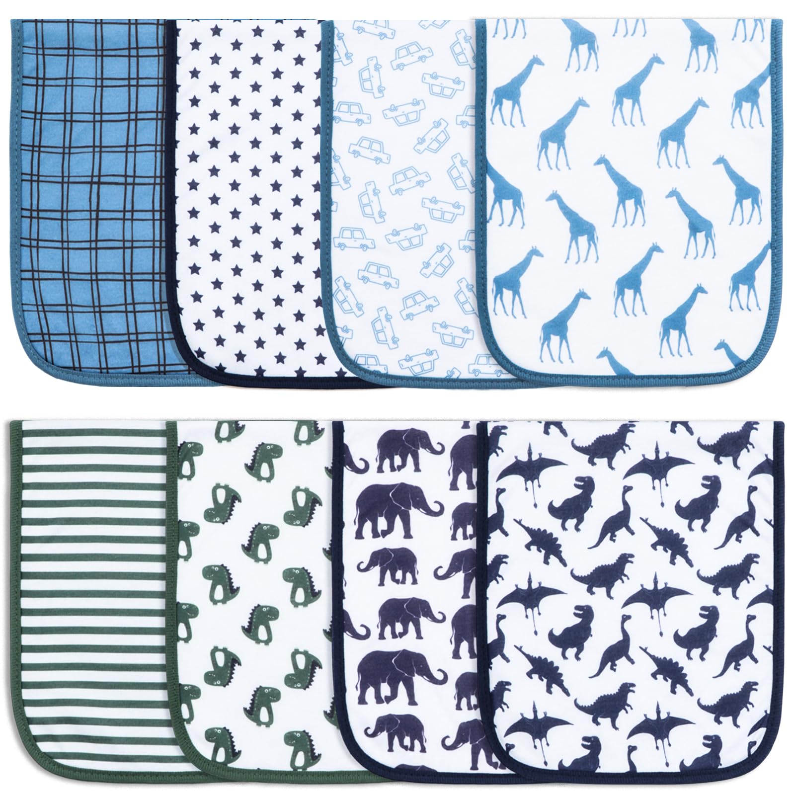 Benoxine 8-Pack Organic Cotton - Printed Bibs Pack review and price