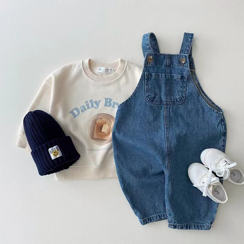 Infant Girl Strap Trousers Sol - Baby Overall Denim review and price