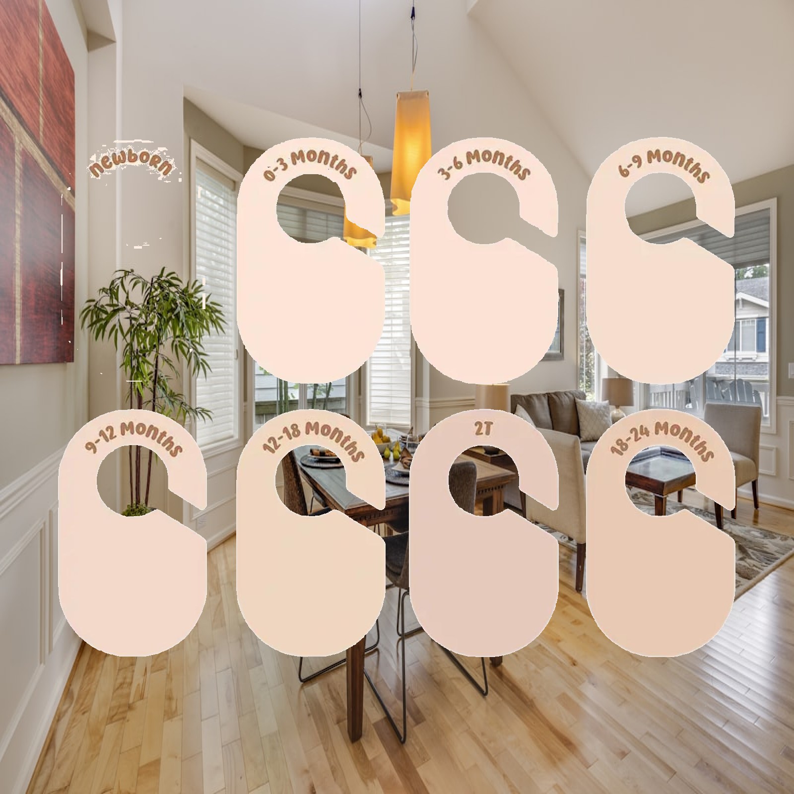 8 Pieces Blank Clothing Rack D - Baby Clothing Tags review and price