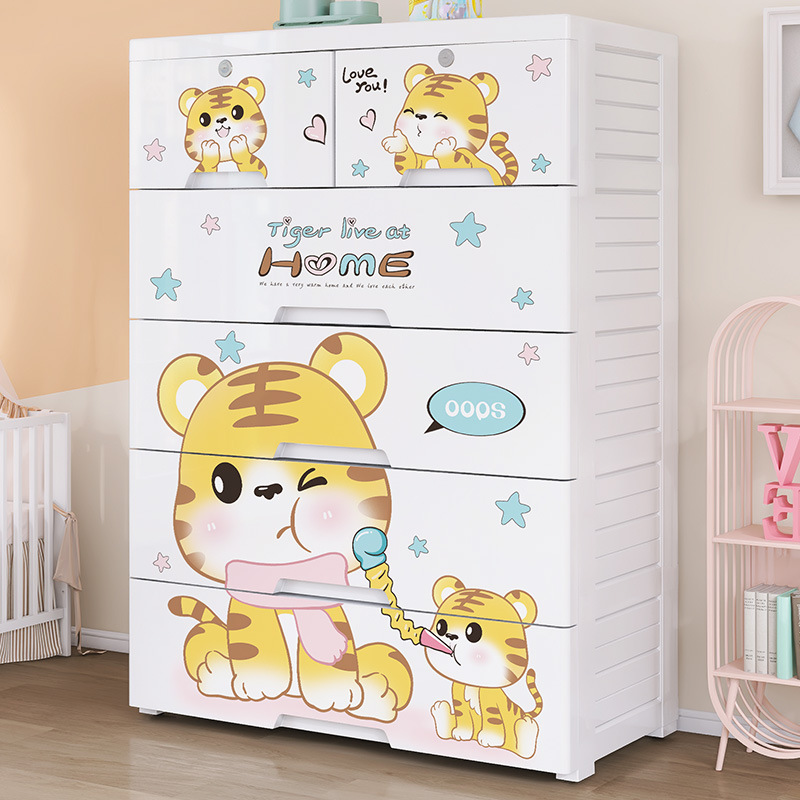 Thickened Plastic Five-Bucket  - Baby Clothing Storage review and price