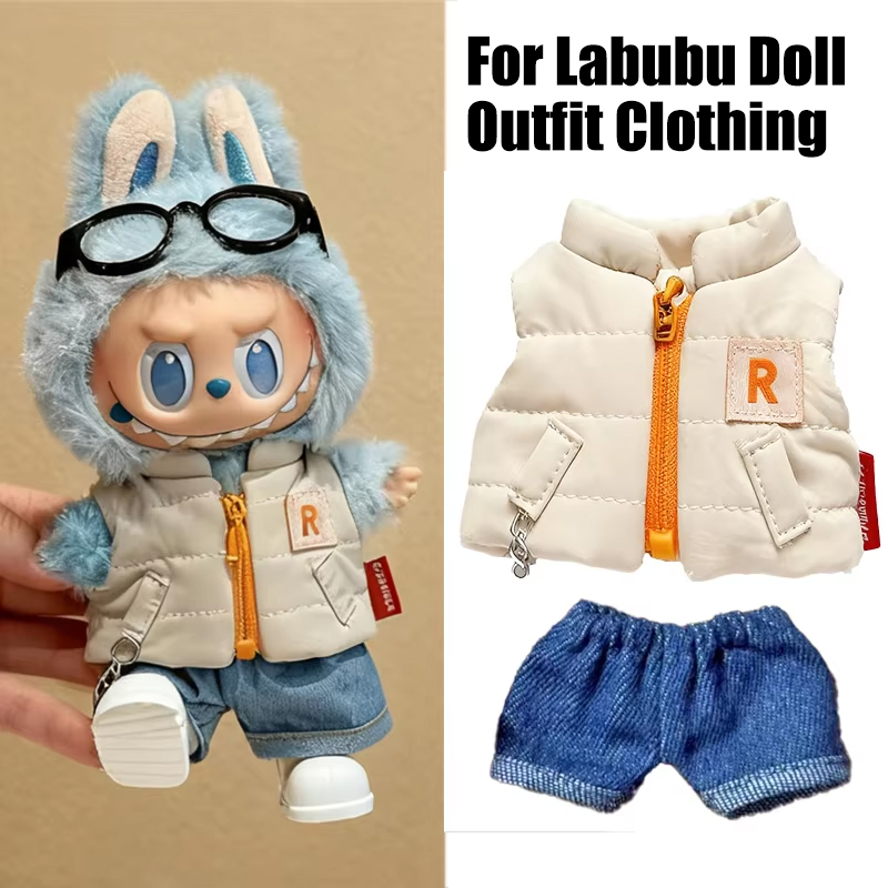 For 15 17cm Labubu Doll Solid  - Baby Clothing Winter review and price