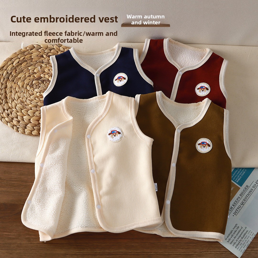 Double Layered Plush Thickened - Knit Cardigan Infant review and price