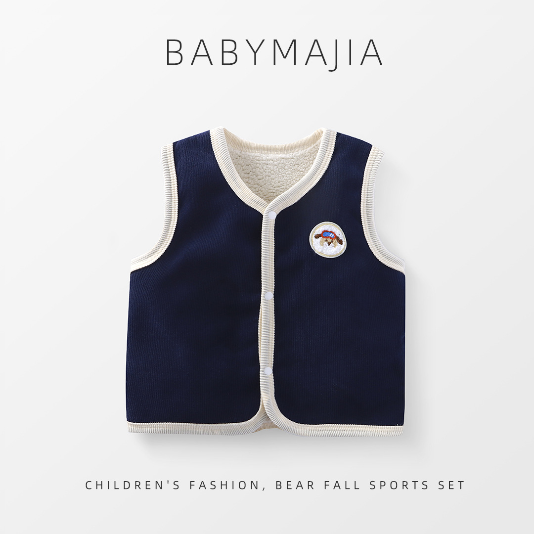Double Layered Plush Thickened - Knit Cardigan Infant review and price