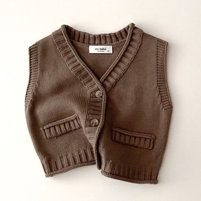 2025 Autumn New Baby Sleeveles - Knit Cardigan Infant review and price